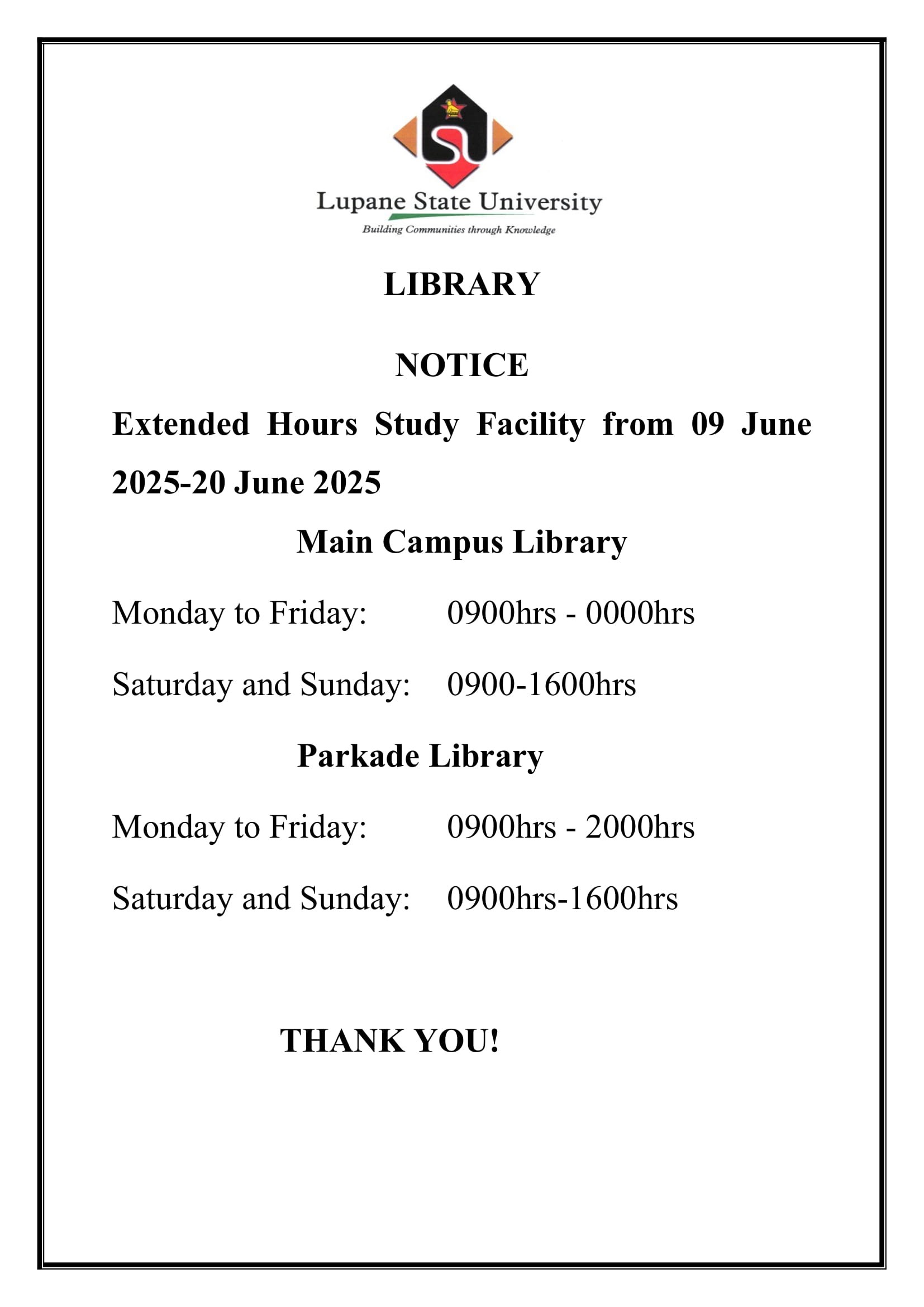 Library Notices